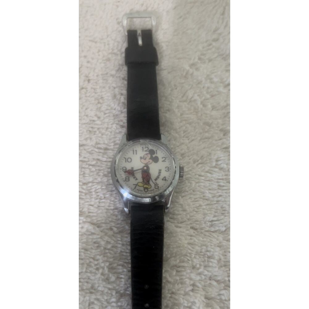 Vintage Bradley Mickey Mouse Watch Swiss Made Walt Disney . Parts Only !
